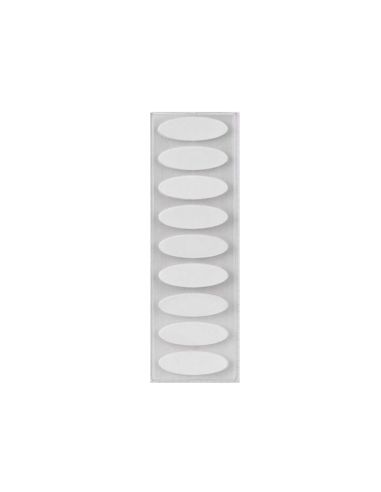Velcro Autoadhesivo Ovalado Liderpapel Blanco 35X12 Mm Blister De 18 Unidades