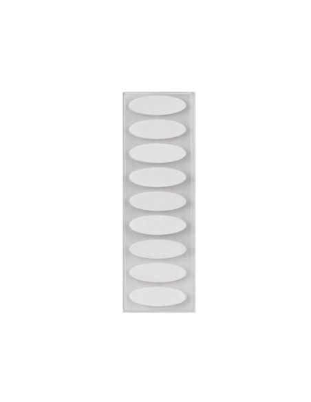 Velcro Autoadhesivo Ovalado Liderpapel Blanco 35X12 Mm Blister De 18 Unidades