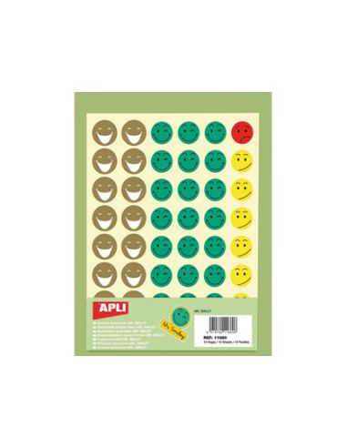 Gomets Escolar Caras Mr Smiley Bolsa De 12 Hojas