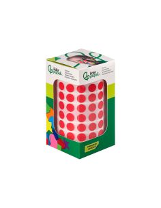 Gomets Liderpapel Autoadhesivo Circulos 10,5 Mm Rojo Rollo De 6000 Unidades En Caja De Carton 2