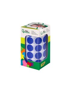 Gomets Liderpapel Autoadhesivo Circulos 20 Mm Azul Rollo De 2000 Unidades En Caja De Carton 2
