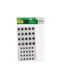 Gomets Liderpapel Autoadhesivo Estrellas Plateadas Surtidas Bolsa De 5 Hojas Con 200 Unidades 2