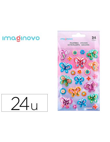 Pegatinas Imaginovo Mariposas Magic Dreams Con Relieve 190X105 Mm En Blister