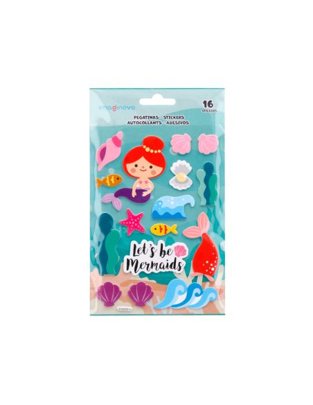 Pegatinas Imaginovo Sirenas Magic Dreams Con Relieve 210X130 Mm En Blister