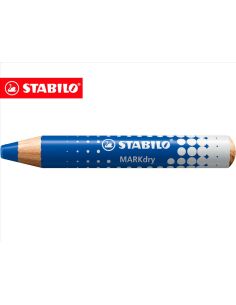 Lapiz Marcador En Seco Stabilo Markdry Para Pizarra Blanca Color Azul Caja De 5 Unidades