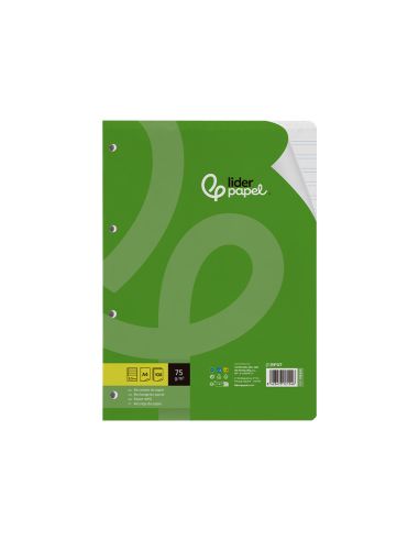 Recambio Liderpapel Din A4 100 Hojas 75 Gr Pauta 4 3.5Mm Con Margen 4 Taladros