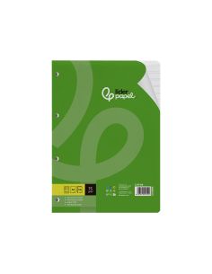 Recambio Liderpapel A4 100 Hojas 75Gr Pauta 5 2.5Mm Con Margen 4 Taladros 2