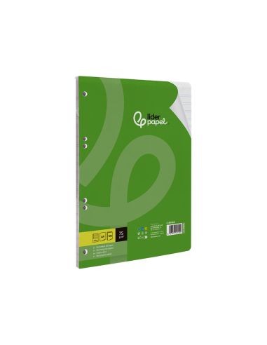 Recambio Liderpapel A4 100 Hojas 75Gr Pauta 5 2.5Mm Con Margen 4 Taladros