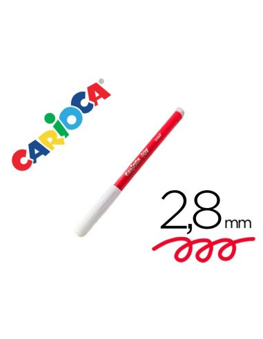 Rotulador Carioca Joy Punta Fina 2,8 Mm Lavable Color Rojo