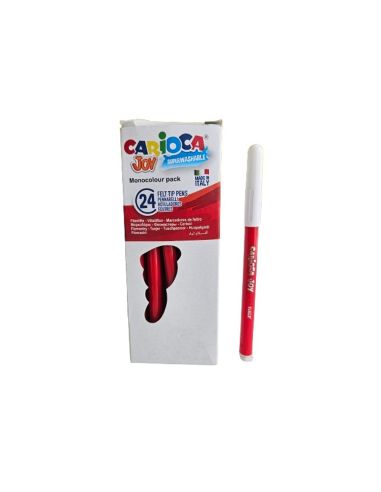 Rotulador Carioca Joy Punta Fina 2,8 Mm Lavable Color Rojo