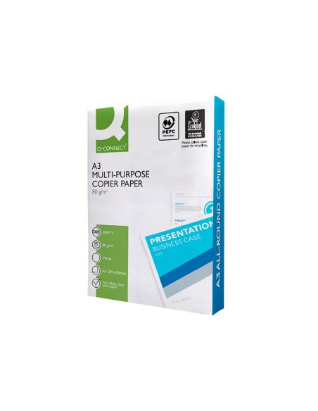 Papel Fotocopiadora Q-Connect Economy Din A3 80 Gramos Paquete De 500 Hojas