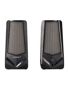 Altavoces Q-Connect Bluetooth Con Iluminación Rgb Pot Encia Maxima 2X3W Control De Volumen Color Negro