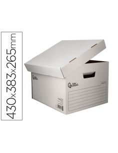 Cajon Contenedor Liderpapel Carton Automatico Para 4 Cajasarchivo Definitivo Folio / 5 Archivadores A-Z 430X383X265Mm