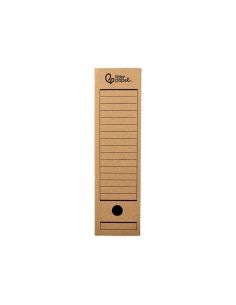 Caja Archivo Definitivo Liderpapel Folio Carton Reciclado 325G/M2 Lomo 100 Mm Kraft 365X100X251 Mm 2
