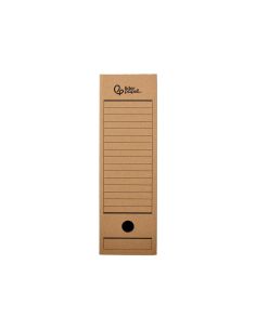 Caja Archivo Definitivo Liderpapel Folio Prolongado Carton Reciclado 325G/M2 Lomo 116 Mm Kraft 388X116X275 Mm 2