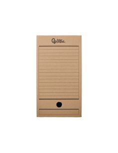 Caja Archivo Definitivo Liderpapel Folio Doble Ancho Carton Reciclado 400G/M2 Lomo 200 Mm Kraft 367X200X251 Mm 2