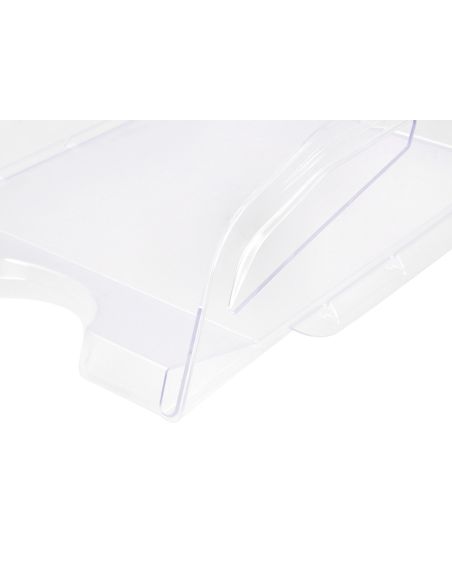 Bandeja Sobremesa Plastico Q-Connect Gran Capacidad Con Asa Transparente 386X270X115Mm