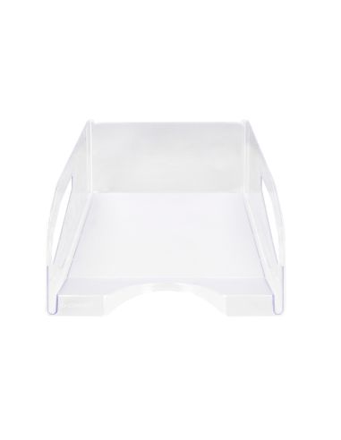 Bandeja Sobremesa Plastico Q-Connect Gran Capacidad Con Asa Transparente 386X270X115Mm
