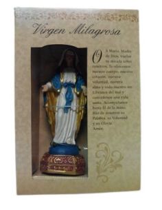 Milagrosa 12Cm Resina Con Oracion