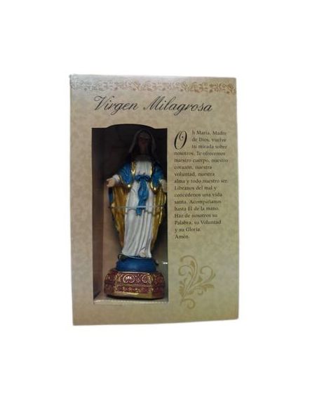 Milagrosa 12Cm Resina Con Oracion