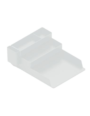Bandeja Sobremesa Plastico Q-Connect Organizador De Escritorio Con 4 Departamentos Transparente