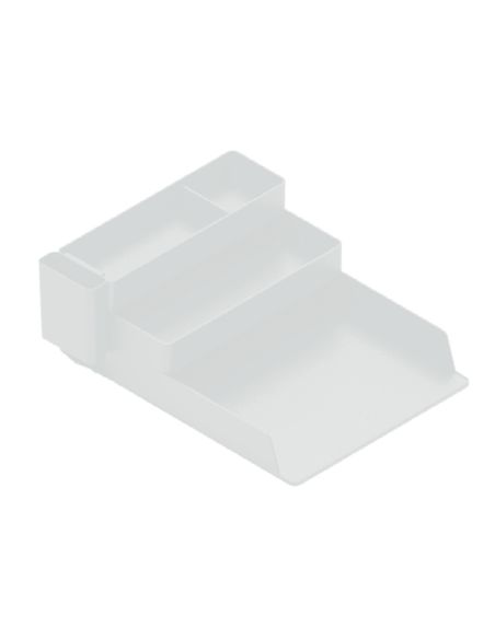 Bandeja Sobremesa Plastico Q-Connect Organizador De Escritorio Con 4 Departamentos Transparente