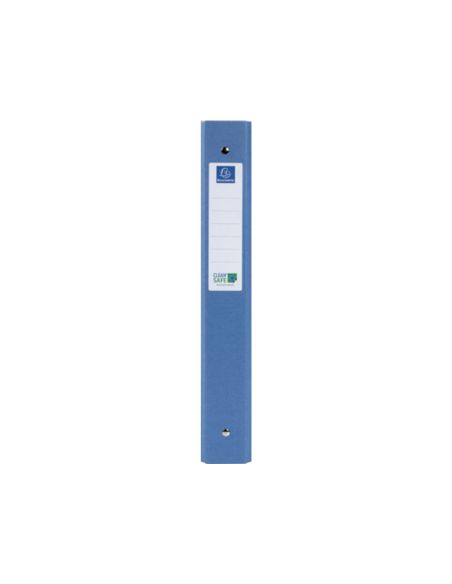 Carpeta De 4 Anillas 30 Mm Redondas Exacompta Clean Safe Din A4 Carton Forrado Azul