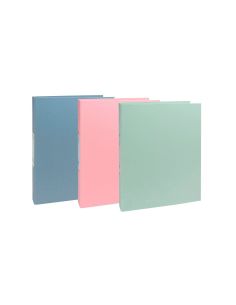 Carpeta De 2 Anillas 30 Mm Redondas Exacompta Autentik Din A4+ Carton Reciclado Forrado Colores Surtidos