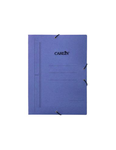 Carpeta Carlin Gomas Tres Solapas Carton Pintado Folio Color Azul|Libreriasalesiana