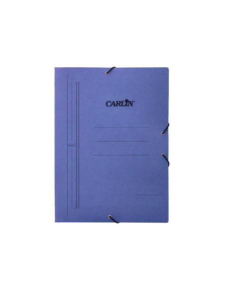 Carpeta Carlin Gomas Tres Solapas Carton Pintado Folio Color Azul|Libreriasalesiana