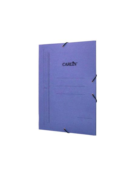 Carpeta Carlin Gomas Tres Solapas Carton Pintado Folio Color Azul|Libreriasalesiana