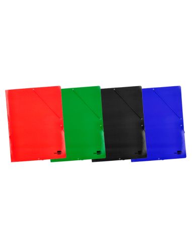 Carpeta Liderpapel Gomas Tres Solapas Carton Plastificado 800 Gr Din A3 Colores Surtidos|Libreriasalesiana
