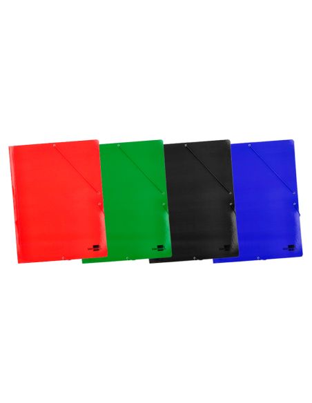 Carpeta Liderpapel Gomas Tres Solapas Carton Plastificado 800 Gr Din A3 Colores Surtidos|Libreriasalesiana