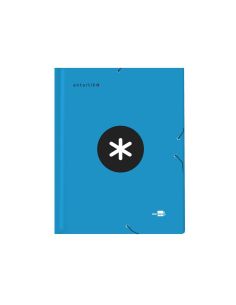 Carpeta Antartik Clasificadora A4 12 Departamentos Gomas Carton Forrado Color Azul 2