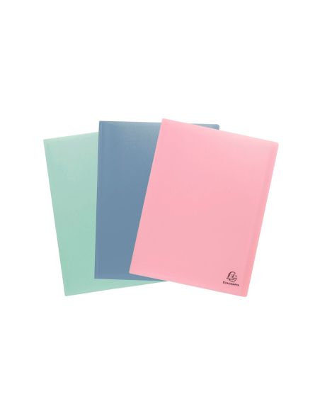 Carpeta Exacompta Autentik Escaparate 40 Fundas Din A4 Polipropileno Reciclado Colores Surtidos