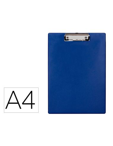 Portanotas Q-Connect Plastico 50% Reciclado Din A4 Azul Grosor 2,1 Mm