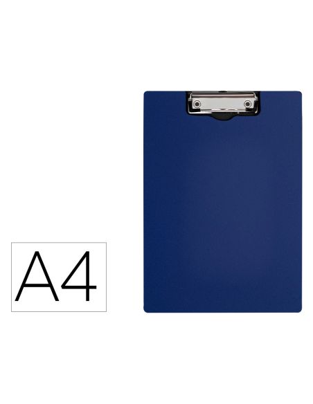 Carpeta Q-Connect Miniclip Superior Din A4 Plastico 50% Reciclado Azul Grosor 2,1 Mm