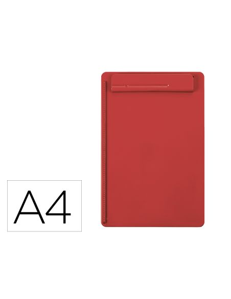 Portanotas Maul Go Din A4 Plastico Reciclado Con Pinza Color Rojo