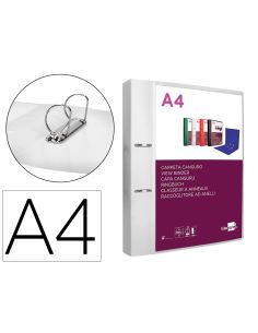 Carpeta Liderpapel Canguro 2 Anillas 40 Mm Mixtas Polipropileno Din A4 Transparente