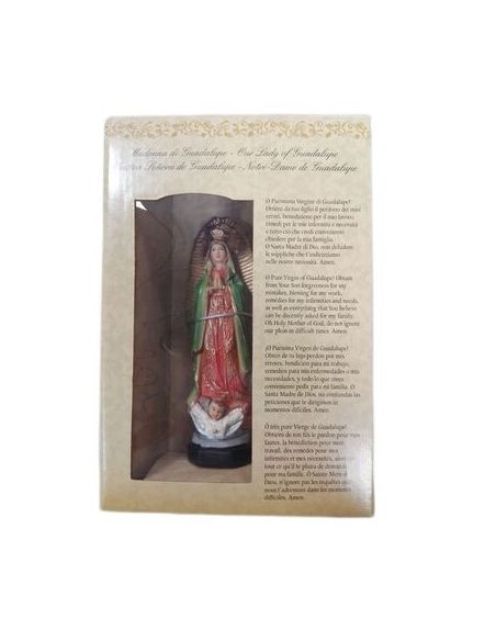 Guadalupe 12Cm Resina Con Oracion