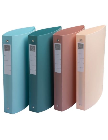 Carpeta De 4 Anillas 30 Mm Exacompta Skandi Din A4+ Polipropileno Reciclado Colores Surtidos|Libreriasalesiana