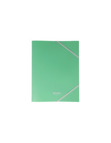 Carpeta Pardo Studio Style Gomas Solapas Polipropileno Expositor De 48 Unidades Colores Pastel Surtidos