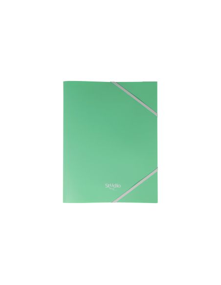 Carpeta Pardo Studio Style Gomas Solapas Polipropileno Expositor De 48 Unidades Colores Pastel Surtidos