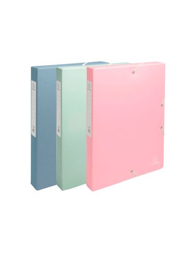 Carpeta De Proyecto Exacompta Autentik Din A4+ Carton Reciclado Lomo 40 Mm Colores Surtidos