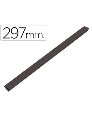 Lomera Durable Plastico 3 Mm Din A4 Capacidad 30 Hojas Color Negro