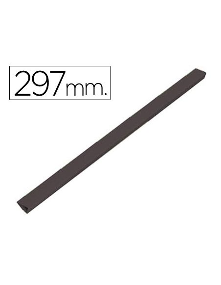 Lomera Durable Plastico 3 Mm Din A4 Capacidad 30 Hojas Color Negro