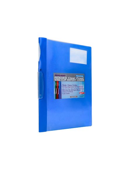 Carpeta Beautone Dossier Pinza Lateral 48382 Polipropildin-A4 Azul Pinza Giratoria -Pack De 10 Retractilado