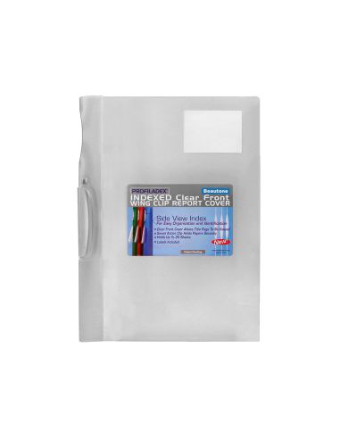 Carpeta Beautone Dossier Pinza Lateral 48384 Polipropildin-A4 Incolora Pinza Giratori-Pack De 10 Retractilado