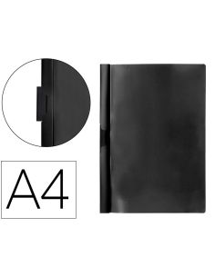 Carpeta Beautone Dossier Pinza Lateral 35365 Polipropildin A4 Negra 25 H. Pinza Desli-Pack De 10 Retractilado