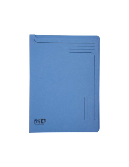 Carpeta Dossier Uñero Exacompta Clean Safe Cartulina 400 Gr Din A4 Azul Paquete De 5 Unidades